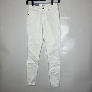 Abound White Denim Jeans High‎ Rise Skinny Ankle Casual Size 23